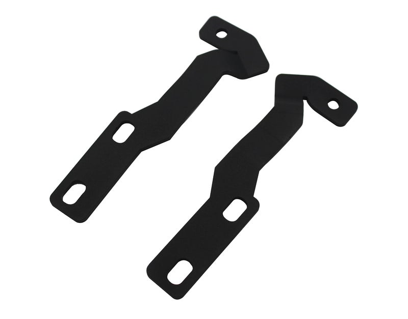 GREATUS Ditch Hinge LED Light Brackets Pod Metal Hood Hinge Mount Brackets Kit Compatible with Toyota Tacoma 2016-2021 - Black - Image 2